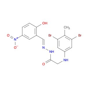 Glycine, N-(3,5-dibroMo-4-Methylphenyl)-, 2-[(2-hydroxy-5-nitrophenyl)Methylene]hydrazide