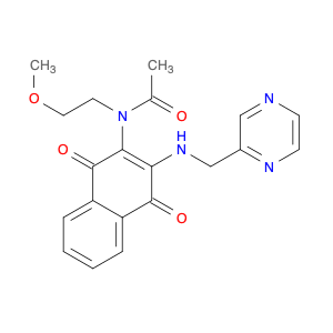 N-(1,4-dioxo-3-(pyrazin-2-ylMethylaMino)-1,4-dihydronaphthalen-2-yl)-N-(2-Methoxyethyl)acetaMide