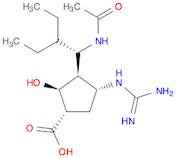 (1S,2R,3R,4R)-3-(1-acetamido-2-ethyl-butyl)-4-(diaminomethylideneamino)-2-hydroxy-cyclopentane-1...