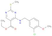 (5-PyriMidinecarboxylicacid, 4-[[(3-chloro-4-Methoxyphenyl)Methyl]aMino]-2-(Methylthio)-,ethyl e...