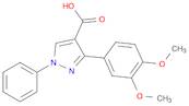 3-(3,4-DIMETHOXYPHENYL)-1-PHENYL-1H-PYRAZOLE-4-CARBOXYLIC ACID