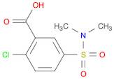 2-CHLORO-5-DIMETHYLSULFAMOYL-BENZOIC ACID