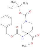 1-tert-butyl 4-methyl 4-(benzyloxycarbonylamino)piperidine-1,4-dicarboxylate