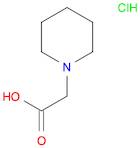 1-Piperidineacetic acid, hydrochloride