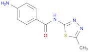 4-amino-N-(5-methyl-1,3,4-thiadiazol-2-yl)benzamide