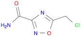 5-(Chloromethyl)-1,2,4-oxadiazole-3-carboxamide