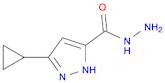 1H-Pyrazole-3-carboxylicacid,5-cyclopropyl-,hydrazide(9CI)