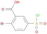 2-BROMO-5-CHLOROSULFONYL-BENZOIC ACID