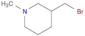 3-(bromomethyl)-1-methylpiperidine