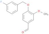 4-[(3-FLUOROBENZYL)OXY]-3-METHOXYBENZALDEHYDE