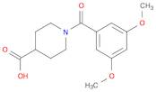 1-(3,5-dimethoxybenzoyl)piperidine-4-carboxylic acid