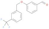 3-{[3-(TRIFLUOROMETHYL)BENZYL]OXY}BENZALDEHYDE