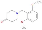 1-[(2,6-dimethoxyphenyl)methyl]piperidin-4-one