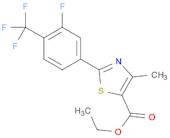 ETHYL 2-[3-FLUORO-(TRIFLUOROMETHYL)PHENYL]-4-METHYL-THIAZOLE-5-CARBOXYLATE