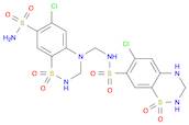 N-[[7-(Aminosulfonyl)-6-chloro-2,3-dihydro-1,1-dioxo-4H-1,2,4-benzothiadiazin-4-yl]methyl]-6-chlor…