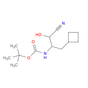 TERT-BUTYL 1-CYANO-3-CYCLOBUTYL-1-HYDROXYPROPAN-2-YLCARBAMATE