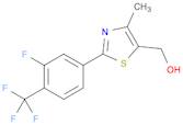 2-[3-FLUORO-4-(TRIFLUOROMETHYL)PHENYL]-4-METHYL-5-HYDROXYMETHYL THIAZOLE