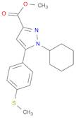 METHYL 1-CYCLOHEXYL-5-(4-METHYLSULFANYL-PHENYL)-1H-PYRAZOLE-3-CARBOXYLATE