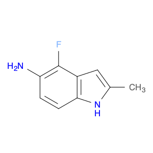 1H-Indol-5-amine,4-fluoro-2-methyl-(9CI)