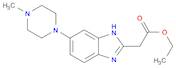 Ethyl 2-[5-(4-methylpiperazinyl)benzimidazol-2-yl]acetate