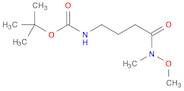 tert-butyl 4-(methoxy(methyl)amino)-4-oxobutylcarbamate