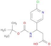 3-((tert-Butoxycarbonyl)aMino)-3-(6-chloropyridin-3-yl)propanoic acid