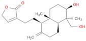 3-[2-[(1R,4aβ)-2-Methylene-5α-(hydroxymethyl)-5,8aα-dimethyl-6α-hydroxydecalin-1α-yl]ethyl]-2,5-...