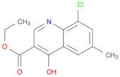 8-CHLORO-4-HYDROXY-6-METHYLQUINOLINE-3-CARBOXYLIC ACID ETHYL ESTER