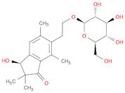 (S)-6-[2-(β-D-Glucopyranosyloxy)ethyl]-2,3-dihydro-3-hydroxy-2,2,5,7-tetramethyl-1H-inden-1-one