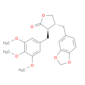 (3R)-3α-(3,4,5-Trimethoxybenzyl)-4β-(1,3-benzodioxole-5-ylmethyl)tetrahydrofuran-2-one