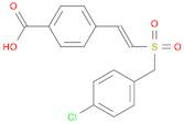 4-[(1E)-2-[[(4-CHLOROPHENYL)METHYL]SULFONYL]ETHENYL]-BENZOIC ACID