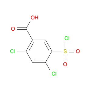 2,4-dichloro-5-(chlorosulphonyl)benzoic acid