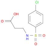 3-{[(4-CHLOROPHENYL)SULFONYL]AMINO}PROPANOIC ACID