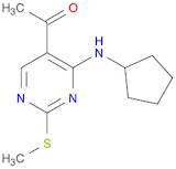 1-(4-CYCLOPENTYLAMINO-2-METHYLSULFANYL-PYRIMIDIN-5-YL)-ETHANONE