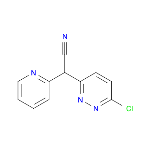 2-(6-CHLORO-3-PYRIDAZINYL)-2-(2-PYRIDINYL)ACETONITRILE