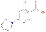 2-CHLORO-4-(1H-PYRAZOL-1-YL)BENZENECARBOXYLIC ACID