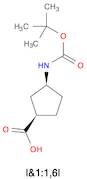 cis-3-[(tert-Butoxycarbonyl)amino]cyclopentane-1-carboxylic acid, tert-Butyl (cis-3-carboxycyclo...