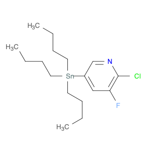 2-Chloro-3-fluoro-5-(tributylstannyl)pyridine