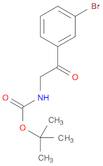 [2-(3-BROMO-PHENYL)-2-OXO-ETHYL]-CARBAMIC ACID TERT-BUTYL ESTER