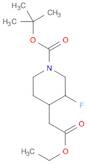 tert-butyl 4-(2-ethoxy-2-oxoethyl)-3-fluoropiperidine-1-carboxyl