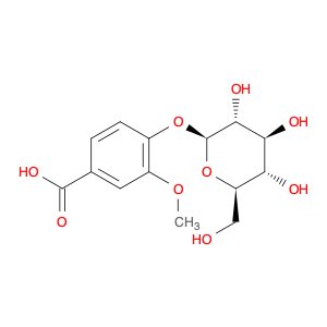 3-Methoxy-4-(((2S,3R,4S,5S,6R)-3,4,5-trihydroxy-6-(hydroxymethyl)tetrahydro-2H-pyran-2-yl)oxy)benz…