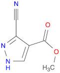 1H-Pyrazole-4-carboxylicacid,3-cyano-,methylester(9CI)