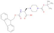 (S)-2-((((9H-Fluoren-9-yl)methoxy)carbonyl)amino)-3-(4-(tert-butoxycarbonyl)piperazin-1-yl)propano…