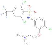 BenzenesulfonaMide, 2,6-dichloro-N-[4-chloro-3-[2-(diMethylaMino)ethoxy]phenyl]-4-(trifluoroMethyl…