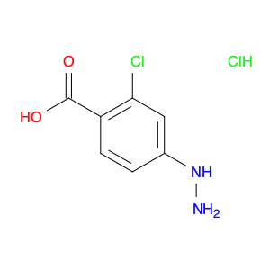 2-Chloro-4-hydrazinylbenzoic acid hydrochloride