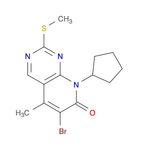 6-bromo-8-cyclopentyl-5-methyl-2-(methylthio)pyrido[2,3-d]pyrimidin-7(8H)-one