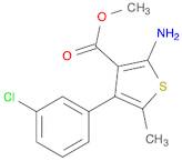 2-AMINO-4-(3-CHLOROPHENYL)-5-METHYL-THIOPHENE-3-CARBOXYLIC ACID METHYL ESTER