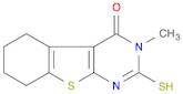 (1)benzothieno(2,3-d)pyrimidin-4(1h)-one,2,3,5,6,7,8-hexahydro-3-methyl-2-thio