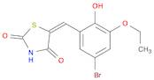 (5E)-5-(5-bromo-3-ethoxy-2-hydroxybenzylidene)-1,3-thiazolidine-2,4-dione