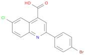 2-(4-Bromophenyl)-6-chloroquinoline-4-carboxylic acid